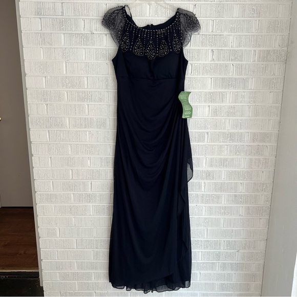 DJ-JAZ | Long Sheer Matte Jersey with Bead Top NWT - Picture 2 of 5